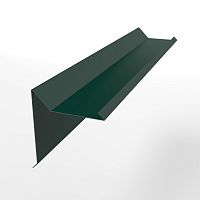 Планка ветровая двойная завальцовка оцинкованная с порошковым покрытием 0,45мм RAL 6005