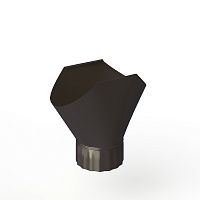 Воронка желоба оцинкованная накладная порошок ф150мм RAL 8019