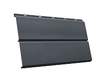 ЭкоБрус 3D 0,345 Grand Line 0,45 PE с пленкой RAL 7024 мокрый асфальт