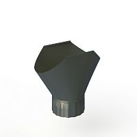 Воронка желоба оцинкованная накладная порошок ф220мм RAL 7043