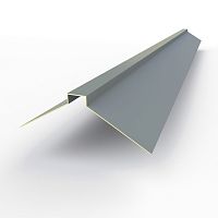 Конек фигурный оцинкованный c порошковым покрытием 0,45мм RAL 7000