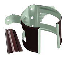 Крепление трубы под дерево Grand Line Granite-double ф100мм RAL 8017