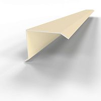 Планка ветровая фронтонная оцинкованная c полимерным покрытием 0,45мм RAL 1015