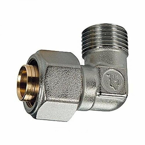 Угольник латунный R562AM Дн 16х3/4" 90 гр. НР обжим Giacomini Италия