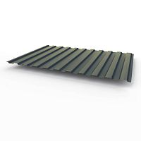 Профнастил оцинкованный с полимерным покрытием полиэстер С8 buildstor 0,35х1180мм RAL 5008 Серо-синий