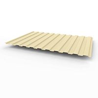 Профнастил оцинкованный с полимерным покрытием полиэстер С8 buildstor 0,65х1180мм RAL 1015 Светлая слоновая кость
