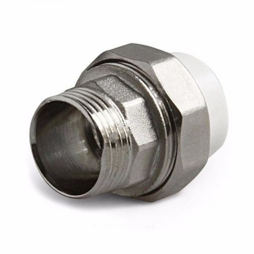 Муфта PP-R комбинированная разъемная серая наружн. резьба Дн 32х3/4" VALFEX Россия Муфта PP-R комбинированная разъемная серая наружн. резьба Дн 32х3/4" VALFEX Россия