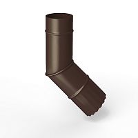 Колено водосточное оцинкованное порошок ф150мм RAL 8017