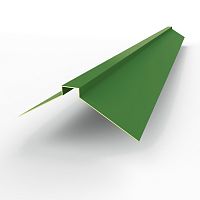 Конек фигурный оцинкованный c порошковым покрытием 0,45мм RAL 6010