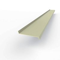 Отлив оконный оцинкованный c порошковым покрытием 1,5мм ширина менее 625 мм RAL 7032