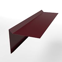 Планка ветровая простая оцинкованная с порошковым покрытием 0,45мм RAL 3005