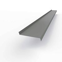 Отлив оконный оцинкованный c порошковым покрытием 1,2мм ширина менее 625 мм RAL 7037