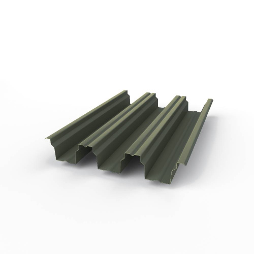 Профнастил оцинкованный с полимерным покрытием полиэстер Н114 buildstor 0,9х646мм RAL 7010 Брезентово-серый