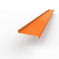 Отлив оконный оцинкованный c порошковым покрытием 0,7мм RAL 2007