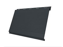 Вертикаль 0,2 Grand Line gofr 0,5 GreenCoat Pural BT, matt с пленкой RR2H3 (RAL 7016 антрацитово-серый)