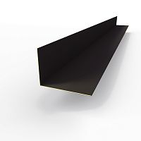 Планка угла внутренняя RAL 8022 оцинкованная c порошковым покрытием 0,45мм