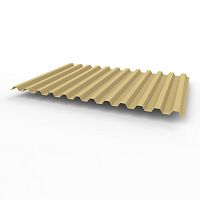 Профнастил оцинкованный с полимерным покрытием полиэстер С21 buildstor 0,65х1051мм RAL 1001 Бежевый