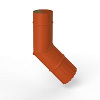 Колено водосточное оцинкованное порошок ф90мм RAL 2001
