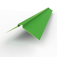 Конек фигурный оцинкованный c порошковым покрытием 0,45мм RAL 6018