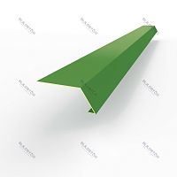 Карнизная планка RAL 6018 оцинкованная c порошковым покрытием 0,45мм