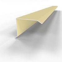 Планка ветровая фронтонная оцинкованная c полимерным покрытием 0,45мм RAL 1014