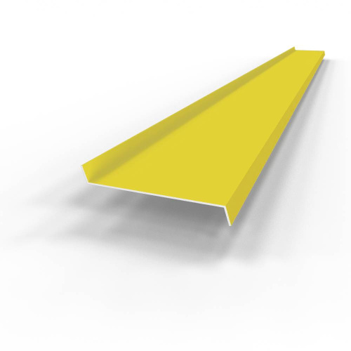 Отлив оконный оцинкованный c порошковым покрытием 1,5мм ширина более 625 мм RAL 1018 Отлив оконный оцинкованный c порошковым покрытием 1,5мм ширина более 625 мм RAL 1018