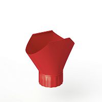 Воронка желоба оцинкованная накладная порошок ф120мм RAL 3028