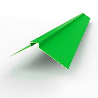 Конек фигурный оцинкованный c порошковым покрытием 0,45мм RAL 6038