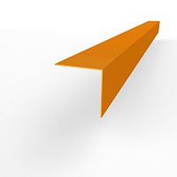 Планка угла внешнего RAL 2000 оцинкованный c порошковым покрытием 0,45мм
