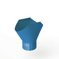 Воронка желоба оцинкованная накладная порошок ф220мм RAL 5012