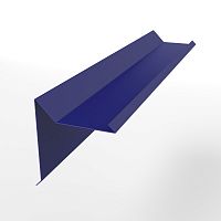 Планка ветровая двойная завальцовка оцинкованная с порошковым покрытием 0,45мм RAL 5002