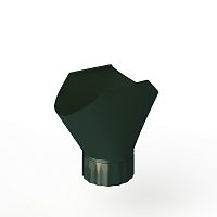 Воронка желоба оцинкованная накладная порошок ф120мм RAL 6009