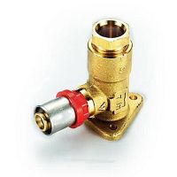 Водорозетка латунная Дн 16х1/2" ВР пресс TIEMME Италия
