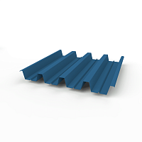 Профнастил Н60 (RAL 5019) 0,7х845мм оцинкованный, с полимерным покрытием (Полиэстер)