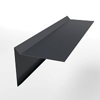 Планка ветровая простая оцинкованная с порошковым покрытием 0,45мм RAL 7024