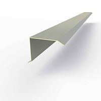 Планка ветровая фронтонная оцинкованная c полимерным покрытием 0,45мм RAL 7004