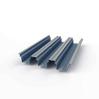 Профнастил оцинкованный с полимерным покрытием полиэстер Н114 buildstor 0,9х646мм RAL 9006 Бело-алюминиевый