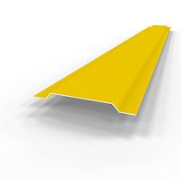 Нащельник RAL 1023 оцинкованный c полимерным покрытием 0,45 мм