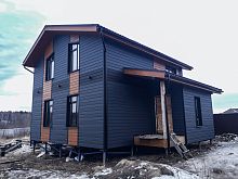 ЭкоБрус 0,345 0,5 Satin Matt с пленкой RAL 9005 черный