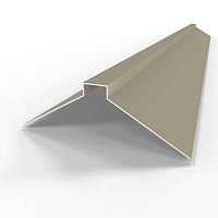Конек фигурный оцинкованный c порошковым покрытием 0,45мм RAL 1034