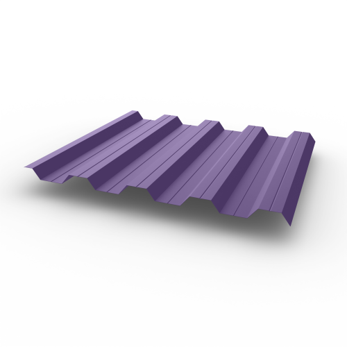 Профнастил НС44 (RAL 4011) 0,6х1047мм оцинкованный, с полимерным покрытием (Полиэстер)
