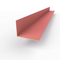 Планка угла внутренняя RAL 3014 оцинкованная c порошковым покрытием 0,45мм