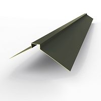 Конек фигурный оцинкованный c порошковым покрытием 0,45мм RAL 6015