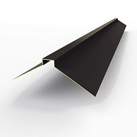 Конек фигурный оцинкованный c порошковым покрытием 0,45мм RAL 8022