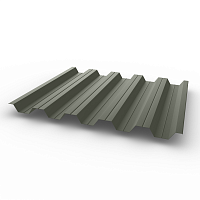 Профнастил НС35 - 0,7 - RAL 7023 оцинкованный, с полимерным покрытием (Полиэстер)