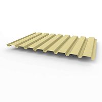 Профнастил оцинкованный с полимерным покрытием полиэстер С20 buildstor 0,45х1150мм RAL 1014 Слоновая кость