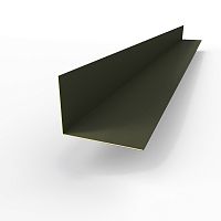 Планка угла внутренняя RAL 6008 оцинкованная c порошковым покрытием 0,45мм