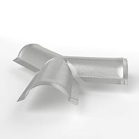 Y тройник полукруглого конька для кровли оцинкованный 0,4x220x290мм