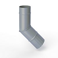 Колено водосточное оцинкованное порошок ф120мм RAL 7001