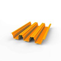 Профнастил оцинкованный с полимерным покрытием полиэстер Н114 buildstor 1х646мм RAL 1028 Дынно-жёлтый